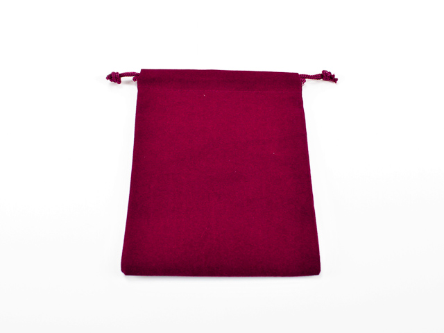 Suedecloth Dice Bag Small Burgundy